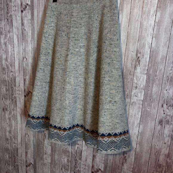 Vintage 70s Mother Nature by Arpeja A-Line Sweater Skirt - Picture 2 of 5